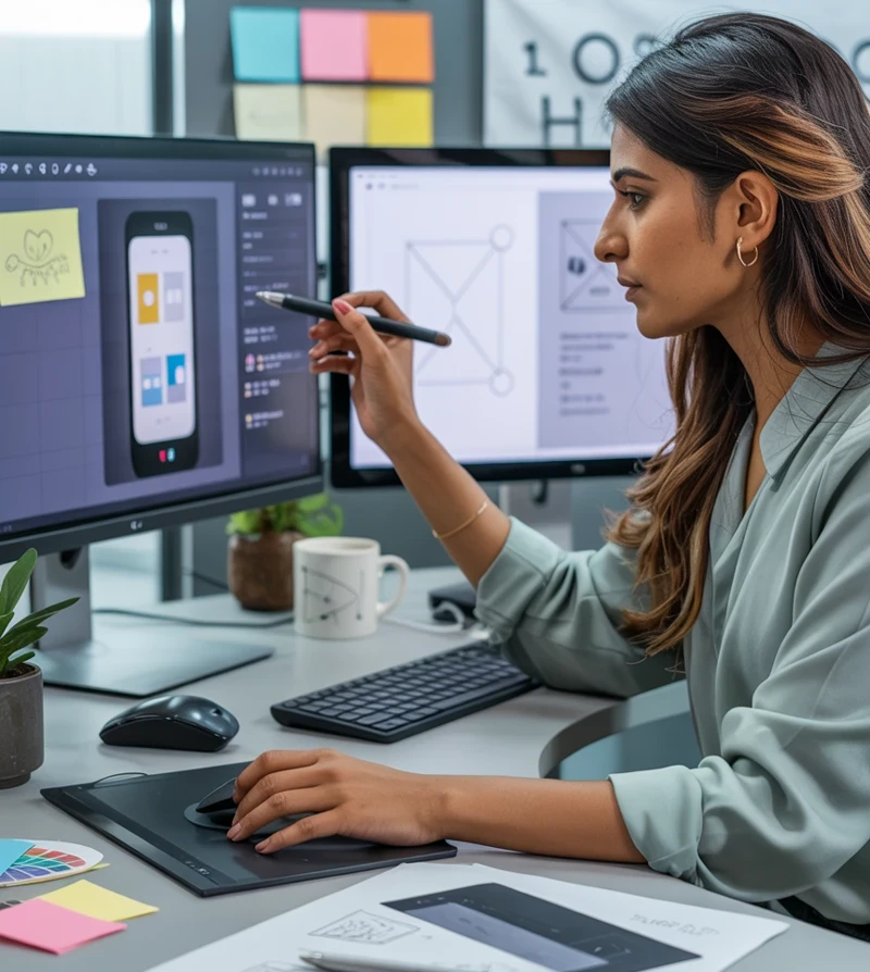 indian-ui-ux-designer-working-on-a-mobile-app